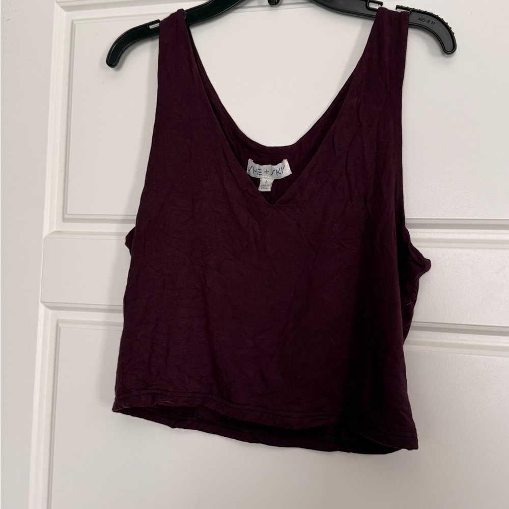 Deep Purple Crop Top